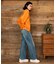 RIKKAFEMME/RF6F-3102 ロングパンツ レディース デニム パンツ Gパン フリンジフレアデニム リッカファム レディース ムラサキスポーツ