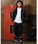 NEWERA/キッズ 15135388 セットアップ対応 Youth Oversized Piping Jacket ユース オーバーサイズド パイピング ジャケット 子供服 ニューエラ 男の子 女の子 ムラサキスポーツ