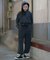 BILLABONG/キッズ 裏毛 セットアップ対応 ルーズクロップド丈シルエットパーカー ジップアップパーカー子供服 ビラボン 男の子 女の子 ムラサキスポーツ