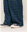 ＜低伸長サイズあり＞別注 紐付きイージータックパンツ/タックデニム