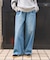 ＜新色追加＞＜低身長サイズあり＞ウォッシュ加工 イージーデニムパンツ