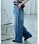 ＜新色追加＞＜低身長サイズあり＞ウォッシュ加工 イージーデニムパンツ