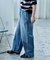 ＜新色追加＞＜低身長サイズあり＞ウォッシュ加工 イージーデニムパンツ