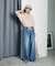 ＜新色追加＞＜低身長サイズあり＞ウォッシュ加工 イージーデニムパンツ
