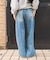 ＜新色追加＞＜低身長サイズあり＞ウォッシュ加工 イージーデニムパンツ