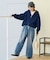 ＜新色追加＞＜低身長サイズあり＞ウォッシュ加工 イージーデニムパンツ