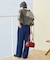 ＜新色追加＞＜低身長サイズあり＞ウォッシュ加工 イージーデニムパンツ