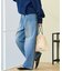 ＜新色追加＞＜低身長サイズあり＞ウォッシュ加工 イージーデニムパンツ