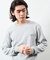Essentials タイトフィット L/S クルーネック ワッフルTシャツ