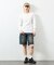 Essentials タイトフィット L/S クルーネック ワッフルTシャツ