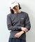 Essentials タイトフィット L/S ヘンリーネック ワッフル Tシャツ