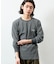 Essentials タイトフィット L/S クルーネック ワッフル ピグメントTシャツ