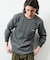 Essentials タイトフィット L/S クルーネック ワッフル ピグメントTシャツ
