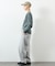 Essentials タイトフィット L/S クルーネック ワッフル ピグメントTシャツ