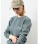 Essentials タイトフィット L/S クルーネック ワッフル ピグメントTシャツ