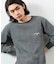 Essentials タイトフィット L/S クルーネック ワッフル ピグメントTシャツ