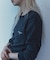 Essentials タイトフィット L/S ヘンリーネック ワッフル ピグメントTシャツ