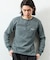 Essentials タイトフィット L/S ヘンリーネック ワッフル ピグメントTシャツ