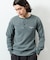 Essentials タイトフィット L/S ヘンリーネック ワッフル ピグメントTシャツ