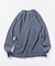 Essentials タイトフィット L/S ヘンリーネック ワッフル ピグメントTシャツ