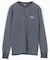Essentials タイトフィット L/S ヘンリーネック ワッフル ピグメントTシャツ