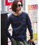Essentials タイトフィット L/S ヘンリーネック ピグメントTシャツ