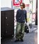 Essentials タイトフィット L/S ヘンリーネック ピグメントTシャツ