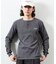 Essentials タイトフィット L/S ヘンリーネック ピグメントTシャツ