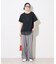 裾 レースドッキング Tシャツ