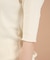 リボン付き 2WAY ワッフル 5分袖Tシャツ