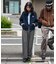 タック ワイドパンツ