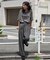タック ワイドパンツ