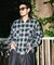 RED KAP × FREAK'S STORE 別注 クロップド フランネル ロングスリーブ ワークシャツ