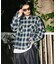 RED KAP × FREAK'S STORE 別注 クロップド フランネル ロングスリーブ ワークシャツ