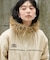 別注 Fur Hoodie Nylon Jacket