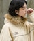 別注 Fur Hoodie Nylon Jacket