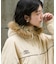 別注 Fur Hoodie Nylon Jacket