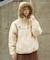 別注 Fur Hoodie Nylon Jacket