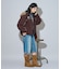 別注 Fur Hoodie Nylon Jacket
