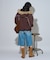 別注 Fur Hoodie Nylon Jacket