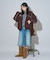 別注 Fur Hoodie Nylon Jacket