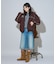 別注 Fur Hoodie Nylon Jacket