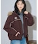 別注 Fur Hoodie Nylon Jacket