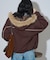 別注 Fur Hoodie Nylon Jacket