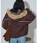 別注 Fur Hoodie Nylon Jacket