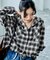 別注 フード付き ネルシャツ