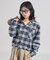 別注 フード付き ネルシャツ