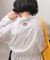 別注 ストライプ ウエストリボン ハーフジップロングスリーブシャツ