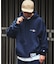 Champion × NAUTICA embroidered sweat hoodie