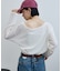 シアーワッフルルーズTシャツ